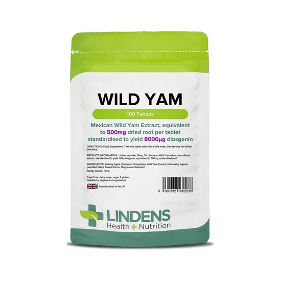 Lindens Wild Yam 500mg Tablets 100 Tablets