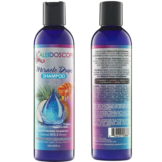 Kaleidoscope Miracle Drops Coconut Milk & Honey Moisturising Shampoo 236ml