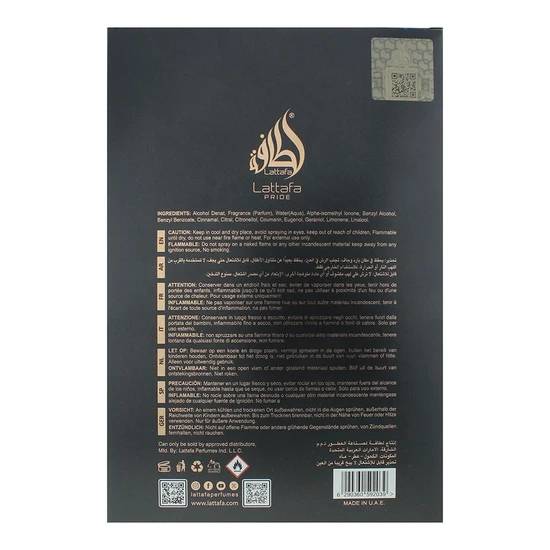 Lattafa Pride Peace Love Eau De Parfum 100ml