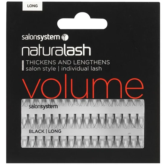 Salon System Individual Lashes Black - Medium