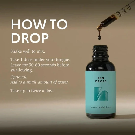 The Herbtender Organic Zen Drops 30ml