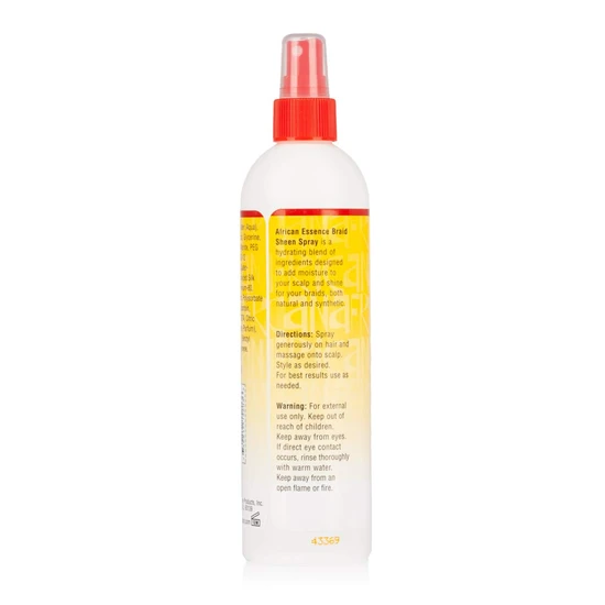 African Essence Braid Sheen Spray 12oz