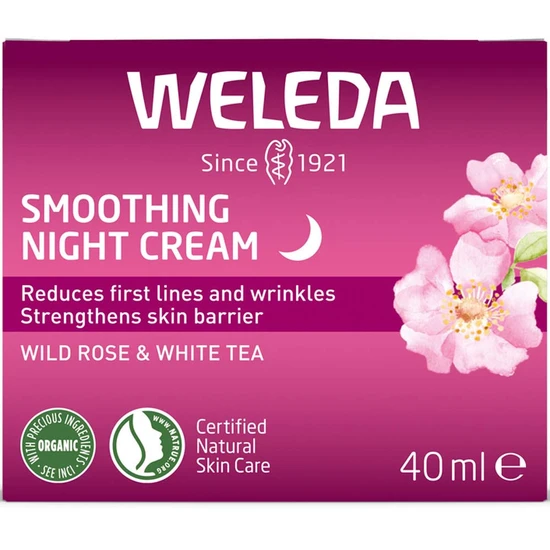 Weleda Smoothing Night Face Cream With Wild Rose & White Tea 40ml