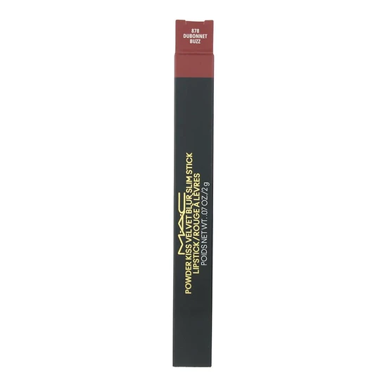 MAC Powder Kiss Velvet Blur Slim Lipstick 878 Dubonnet Buzz