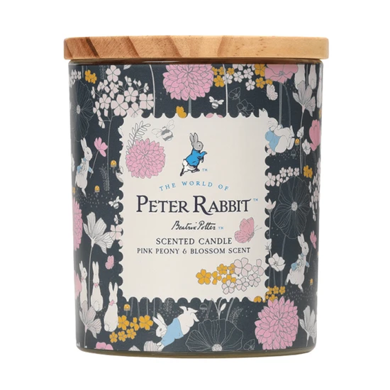 Peter Rabbit Pink Peony & Blossom Candle