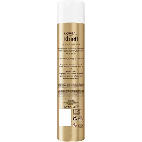 L'Oréal Professionnel Elnett Satin Fixation Normal Strength Hairspray 300ml