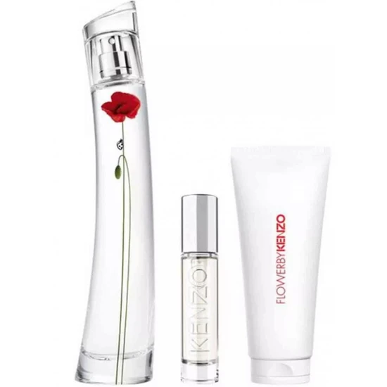 Flower By Kenzo La Recolte Parisienne Eau De Parfum 75ml Gift Set 75ml, 10ml & 75ml Body Lotion
