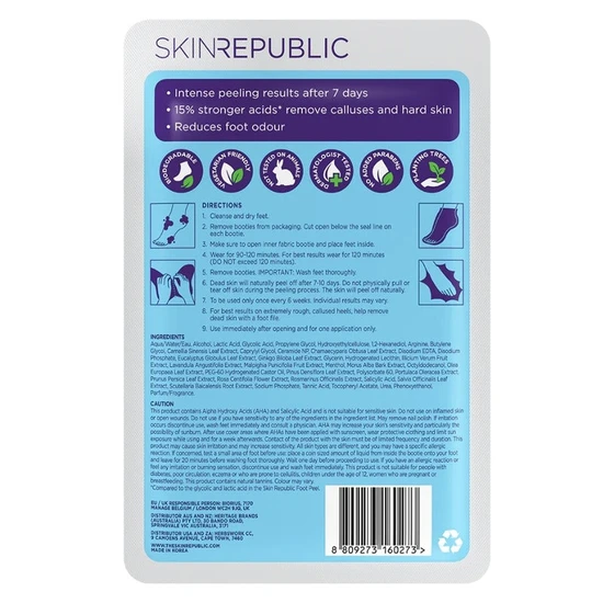 Skin Republic Foot Pedi Peel Max Mask 40ml