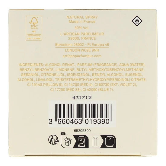 L'Artisan Parfumeur La Ceremonie De L'encens Eau De Parfum 75ml