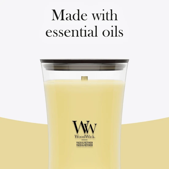 WoodWick Yuzu & Vetiver Large Hourglass Candle