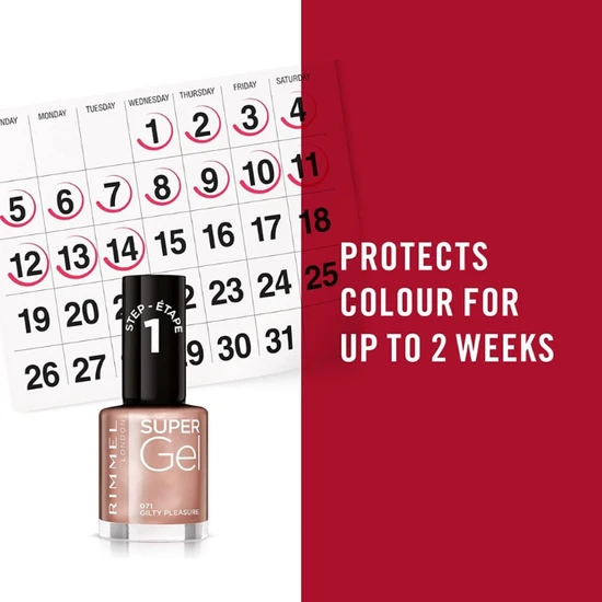 Rimmel Super Gel Step 1 & Step 2 035 Pop Princess Pink