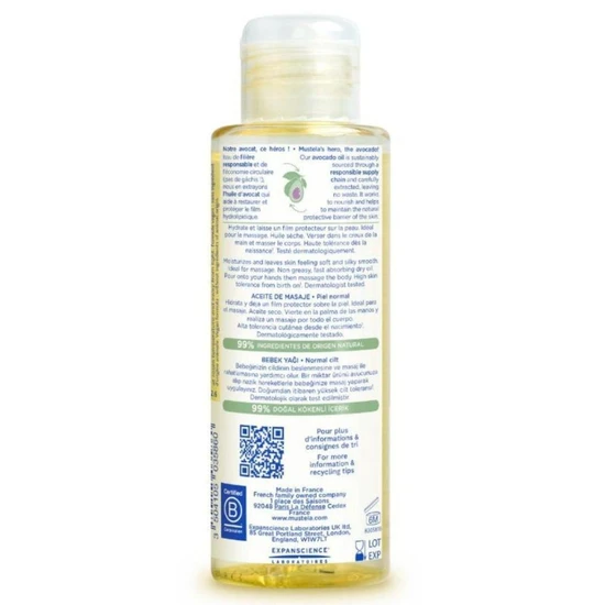Mustela Baby Oil For Normal Skin 100ml
