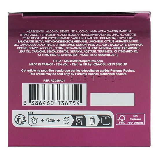 Rochas Man Intense Eau De Parfum 100ml