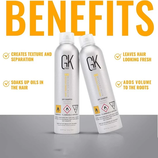 GK Hair Dry Shampoo Spray 219ml