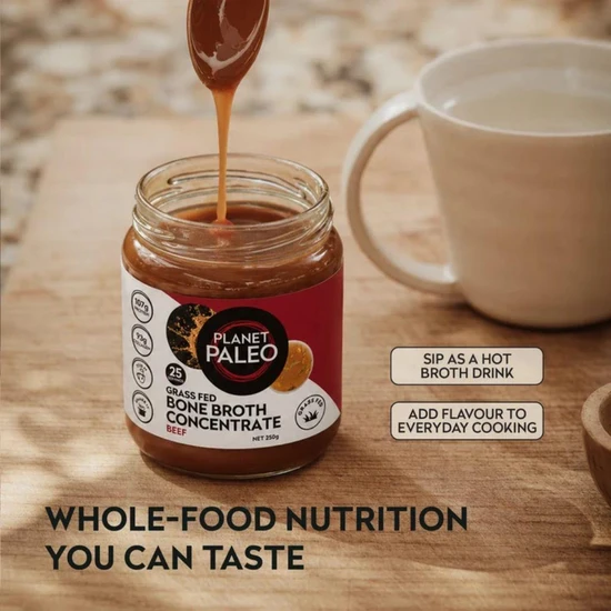 Planet Paleo Grass Fed Beef Bone Broth Concentrate 250g