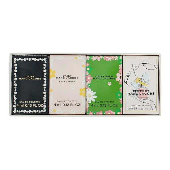 Marc Jacobs Mini Set Edt + Perfect Eau De Parfum 5ml+daisy Wild Eau De Parfum 4ml 2x4ml
