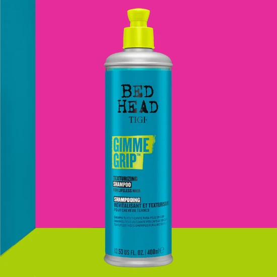 TIGI Bed Head Gimme Grip Texturising Shampoo For Lifeless Hair 400ml