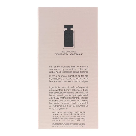 Narciso Rodriguez For Her Eau De Toilette 100ml