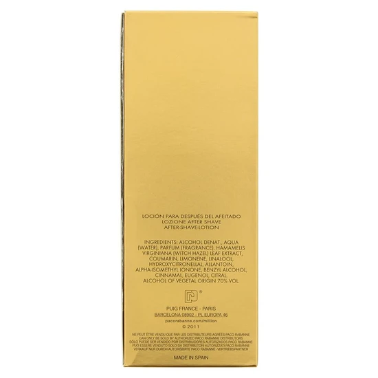 Paco Rabanne 1 Million Aftershave Lotion 100ml
