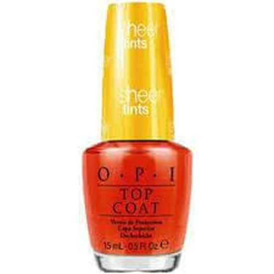 OPI Sheer Tints Top Coat I'm Never Amberrassed NTS01