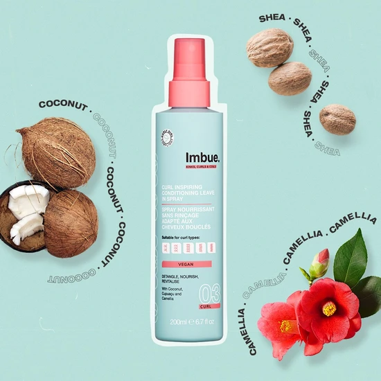 Imbue Curl Inspiring Conditioning Leave-In Spray Vegan & Curly Girl 200ml