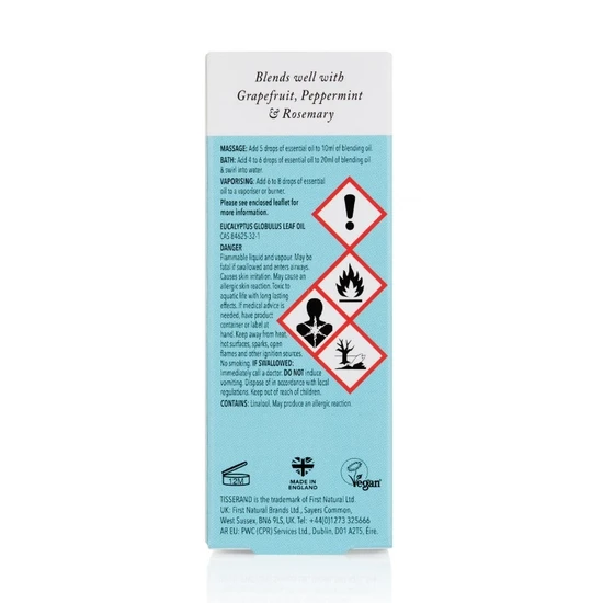 Tisserand Aromatherapy Eucalyptus Ethically Harvested Essential Oil 20ml