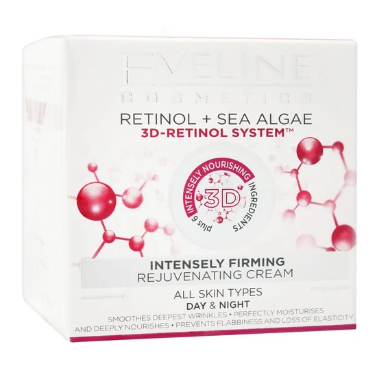 Eveline Retinol Sea Algae 3d Retinol System Intensely Firming Rejuvenating Cream 50ml
