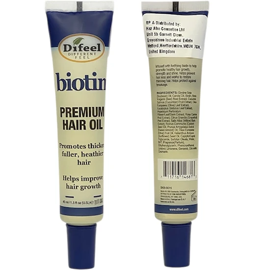 Difeel Biotin Premium Hair Oil Tube