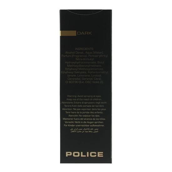 Police Dark Pour Femme Eau De Toilette 100ml