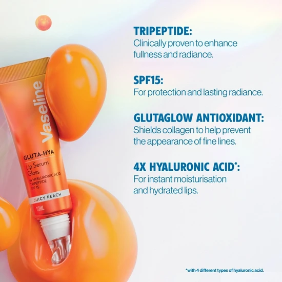 Vaseline Gluta-Hya Lip Serum Gloss SPF 15 Juicy Peach