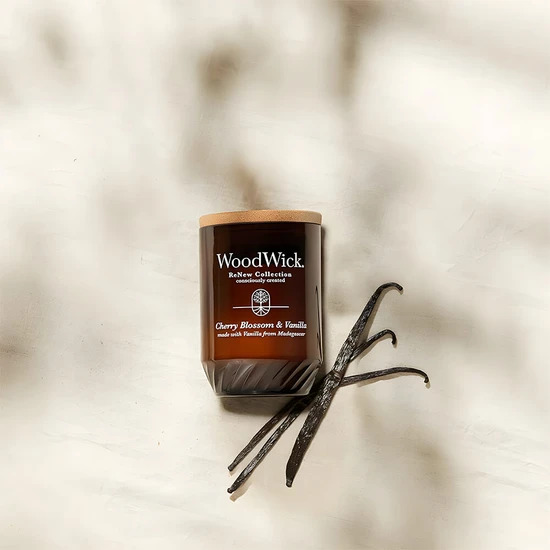 WoodWick Renew Collection Cherry Blossom & Vanilla Medium Candle Medium