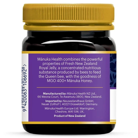 Manuka Health Royal Jelly In MGO 400+ Manuka Honey 250g