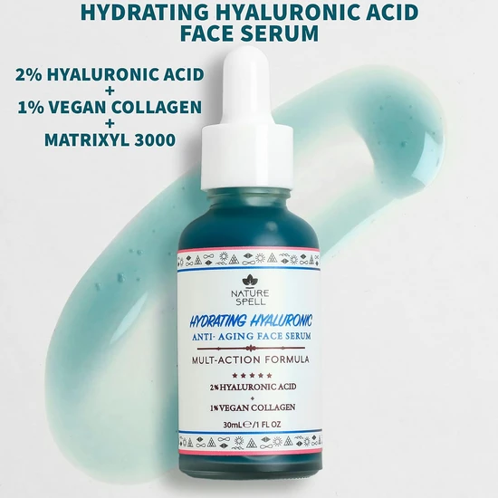 Nature Spell Hydrating Hyaluronic Anti Ageing Face Serum 30ml