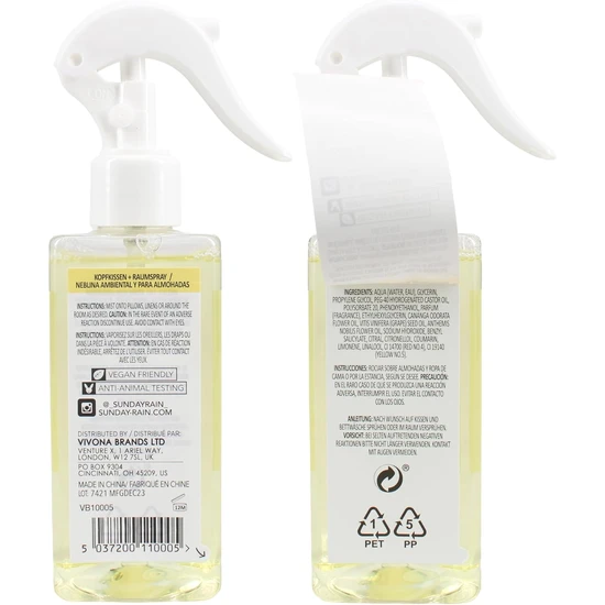 Sunday Rain Chamomile & Ylang Ylang Pillow & Room Mist 200ml