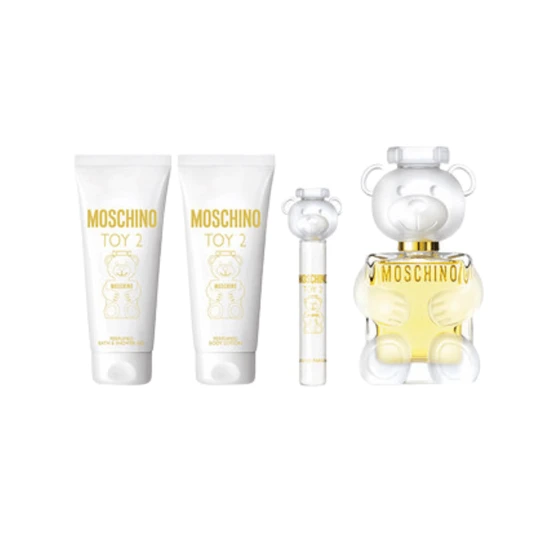 Moschino Toy 2 Eau De Parfum Women's Spray Gift Set 100ml With Shower Gel, Body Lotion & 10ml Eau De Parfum
