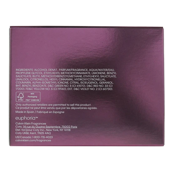 Calvin Klein Euphoria Eau De Parfum 50ml