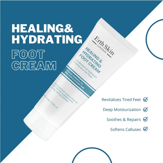 Erth Skin London Healing & Hydrating Foot Cream 100ml