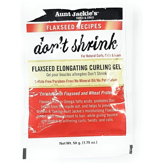 Aunt Jackie's Don't Shrink Flaxseed Elongating Curling Gel 15oz