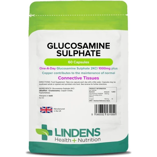 Lindens Glucosamine 1000mg Capsules 60 Capsules