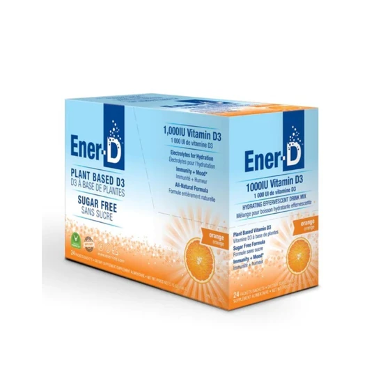 Ener-Life Ener-D Vit D3 1000IU Orange Sugar Free Sachets 24 Sachets