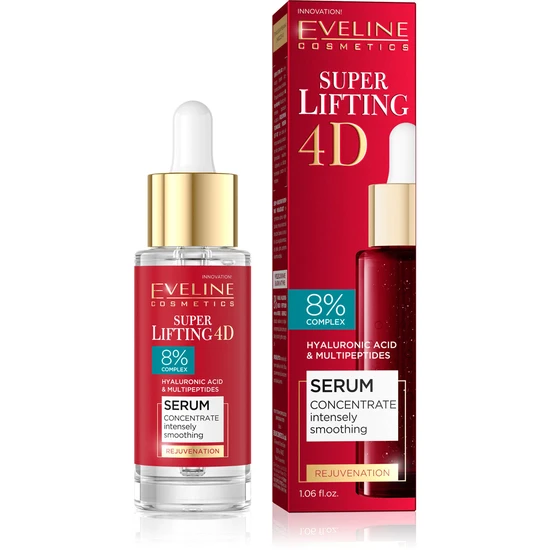 Eveline Super Lifting 4d Hyaluronic Acid & Multipeptides Serum 30ml