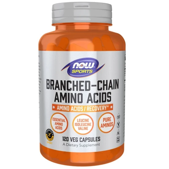 NOW Foods BCAA Branched Chain Amino Acids Capsules 120 Capsules