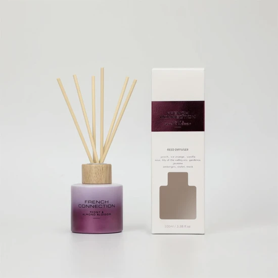 French Connection Metallic Collection Peony & Almond Blossom Reed Diffuser 100ml