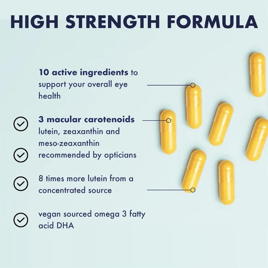 Higher Nature Visual Eyes Vegetable Capsules 30 Capsules