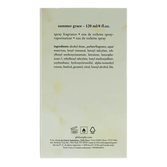 Philosophy Summer Grace Eau De Toilette 120ml
