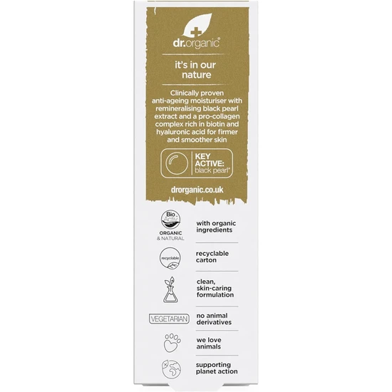 Dr. Organic Pro Collagen Plus Anti Ageing Moisturiser With Black Pearl 50ml