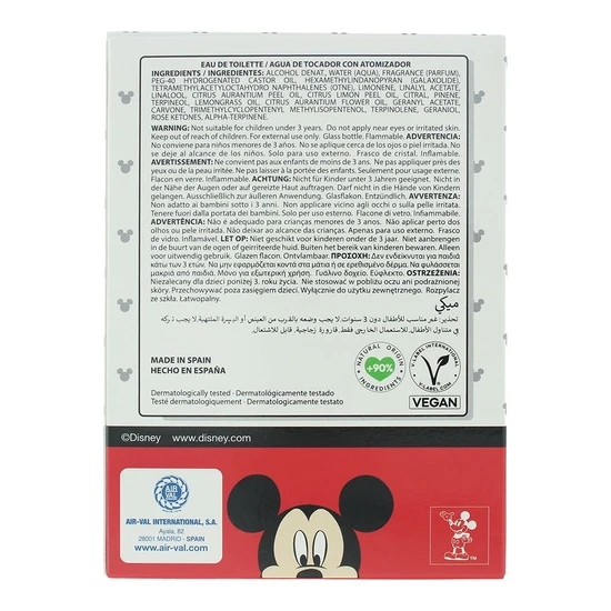 Disney Mickey Mouse Eau De Toilette 100ml