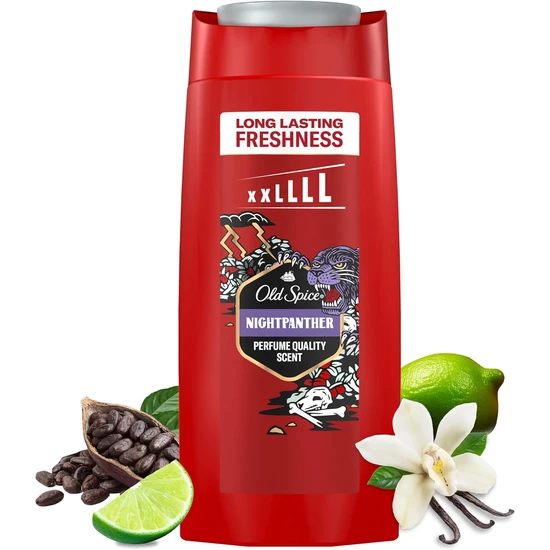 Old Spice Night Panther Body Hair Face Wash 400ml