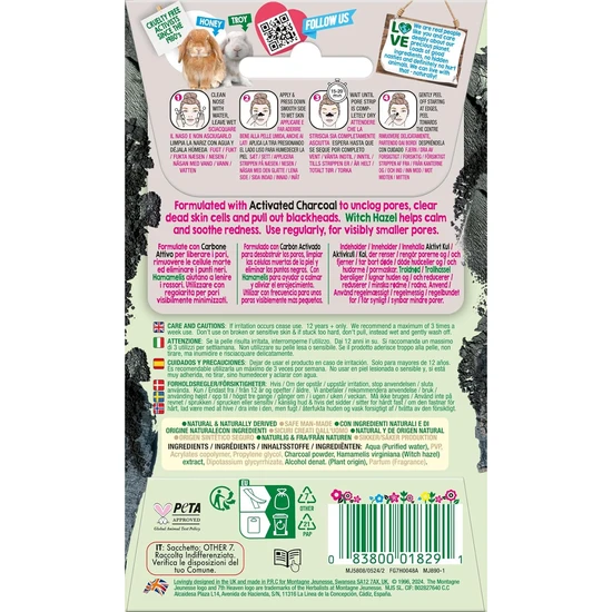 Montagne Jeunesse Charcoal Nose Pore Strips Pack of 6