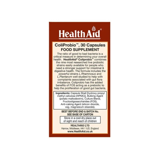 Health Aid ColiProbio 30 Billion Capsules 30 Capsules